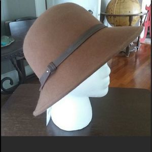 Nine West Wool Fedora Bucket Hat, NWT, Brown